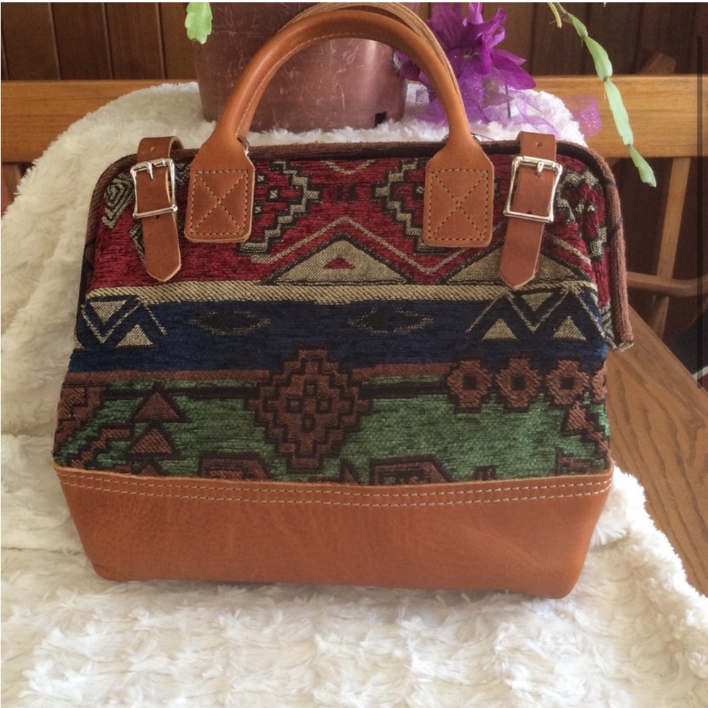 Miss L Fire Purse Textile And Leather Handbag Anthropologie Irregular Choice - Picture 2 of 8